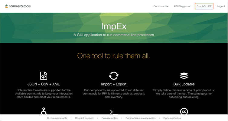 ImpEx landing page.)